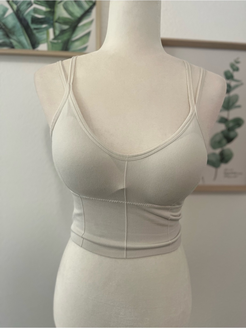 Shein White Seamless Supportive Wireless Bralette Comfortable